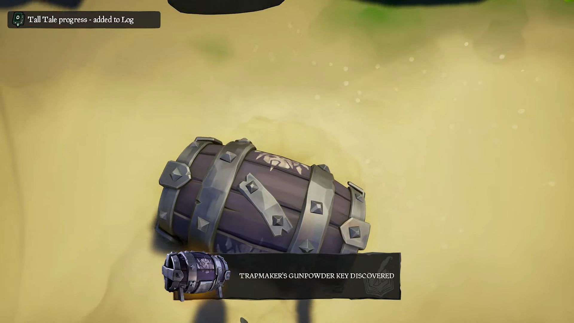 The Trapmaker&#039;s Barrel (Image via Rare || E4GLE on YouTube)