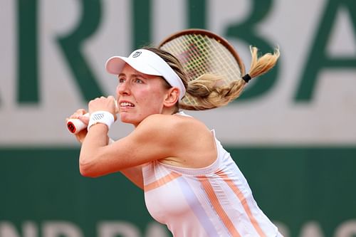 Ekaterina Alexandrova at the 2024 French Open. (Photo: Getty)