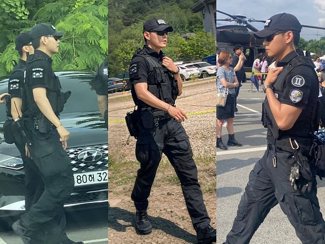 A National Treasure for a reason"— Netizens share real-time snippets of BTS' Kim Taehyung patrolling at the Chuncheon 2024 Veteran Cultural Festival