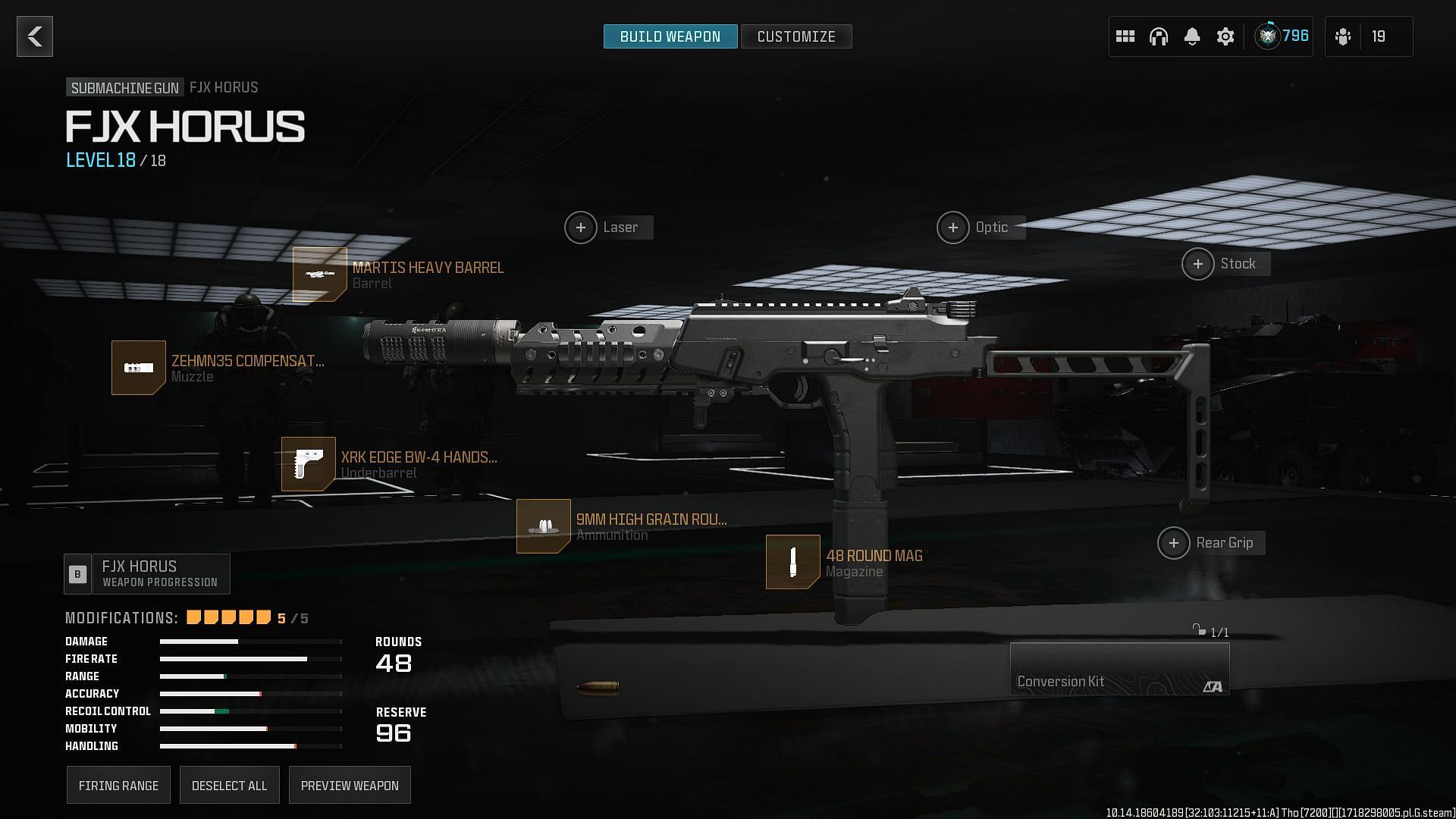 Building fastest TTK FJX Horus SMG loadout in Warzone(Image via Activision)