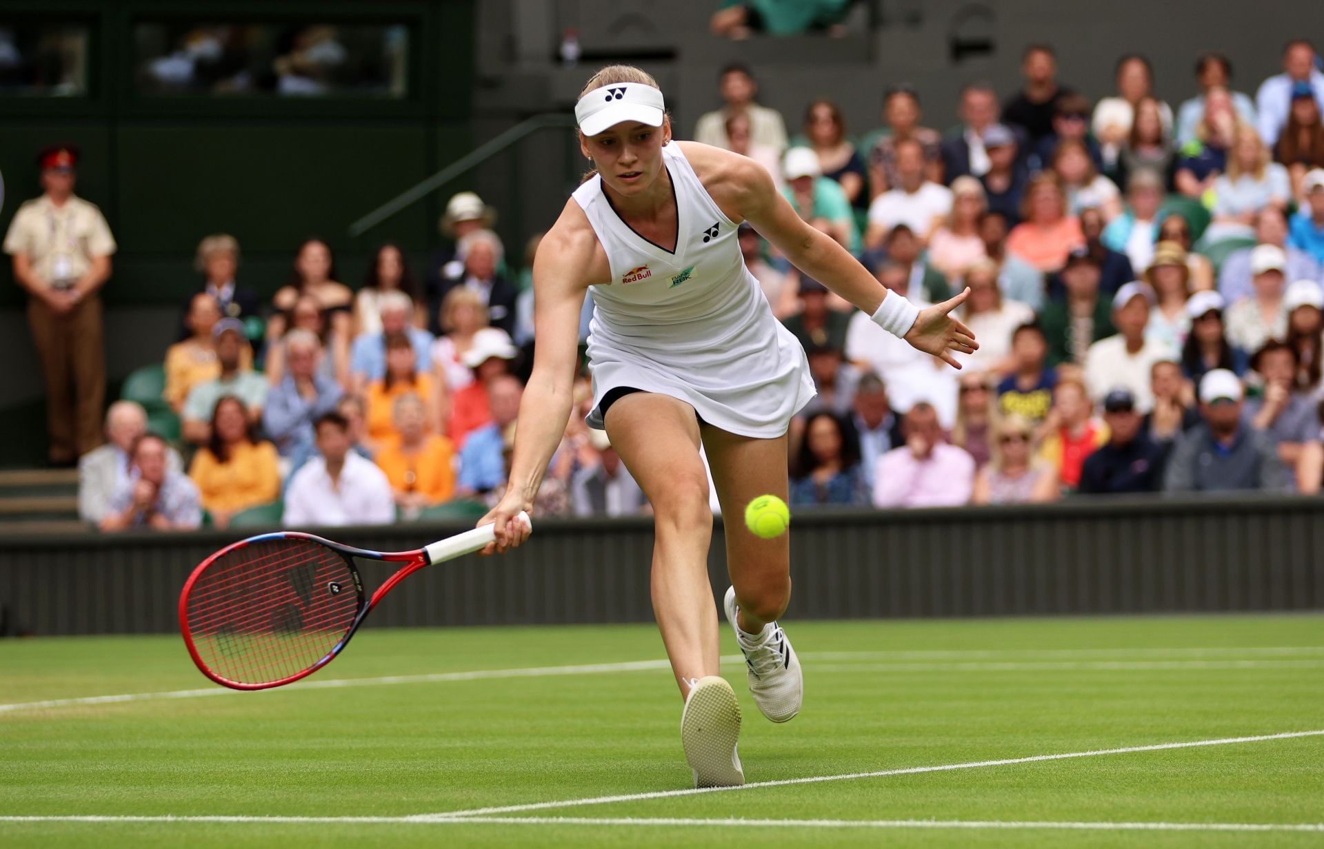 Elena Rybakina at the 2023 Wimbledon Championships (Image via Getty)