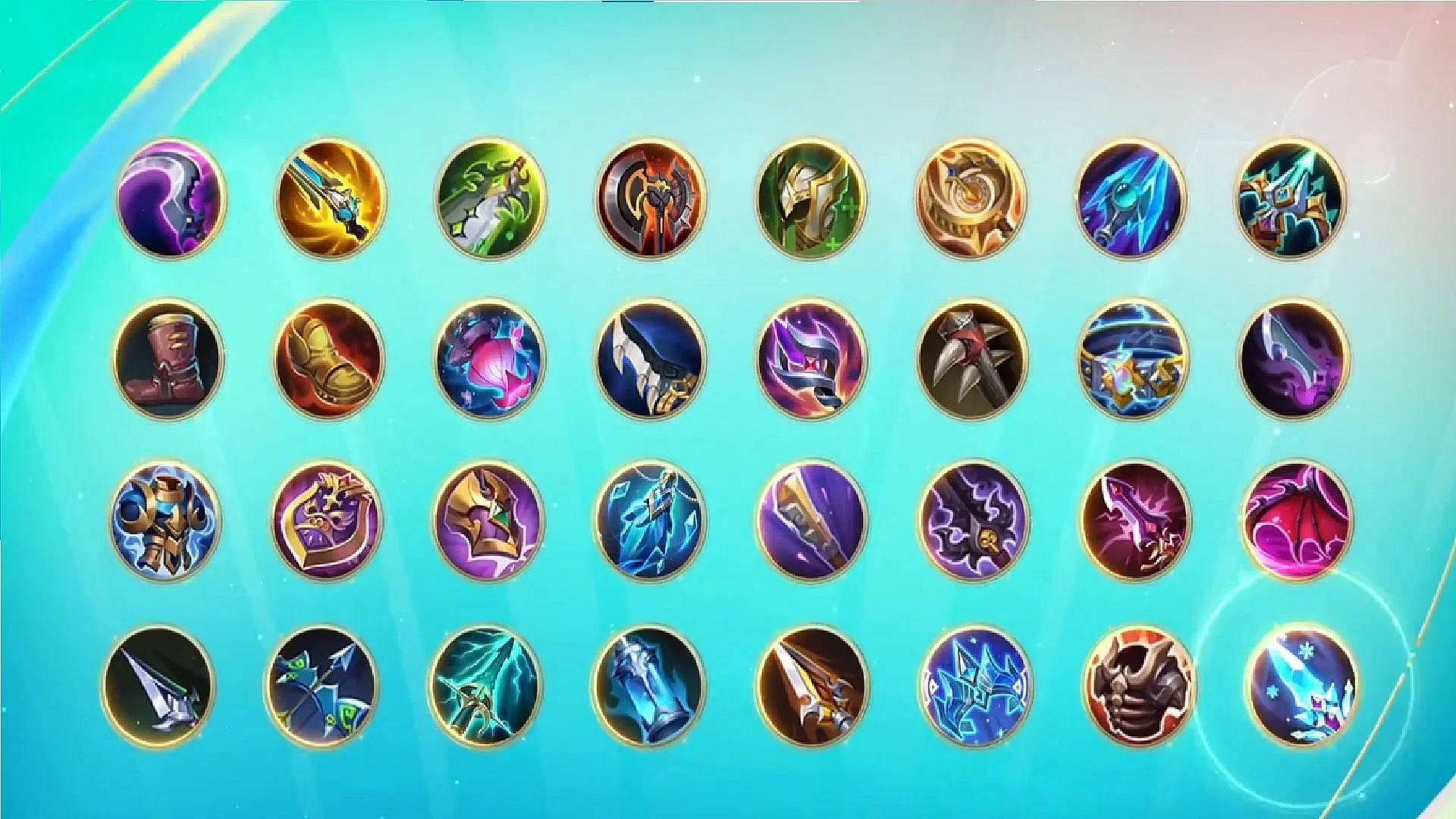 All Equipment arriving in the new Equipment system (Image via Moonton Games)