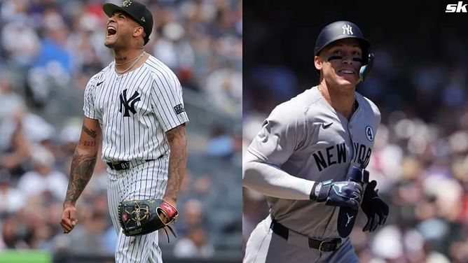 "King of the Gil" - Aaron Judge celebrates Luis Gil's AL pitcher and rookie of the month honors in May