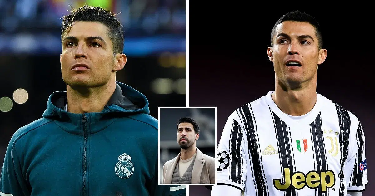 Cristiano Ronaldo and Sami Khedira (inset)