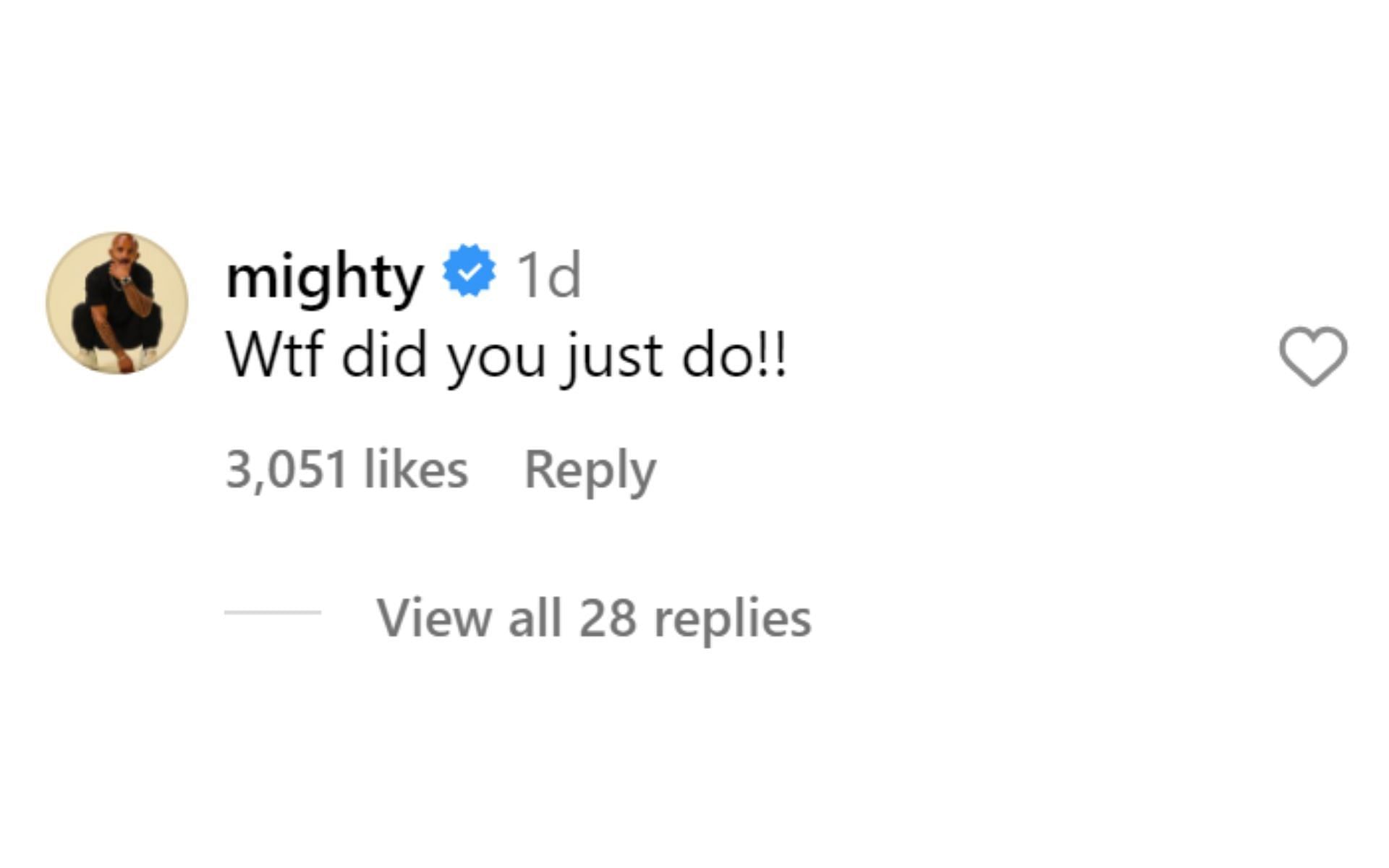 Demetrious Johnson&#039;s comment on Sterling&#039;s decision. [Image credit: Aljamain Sterling&#039;s Instagram]