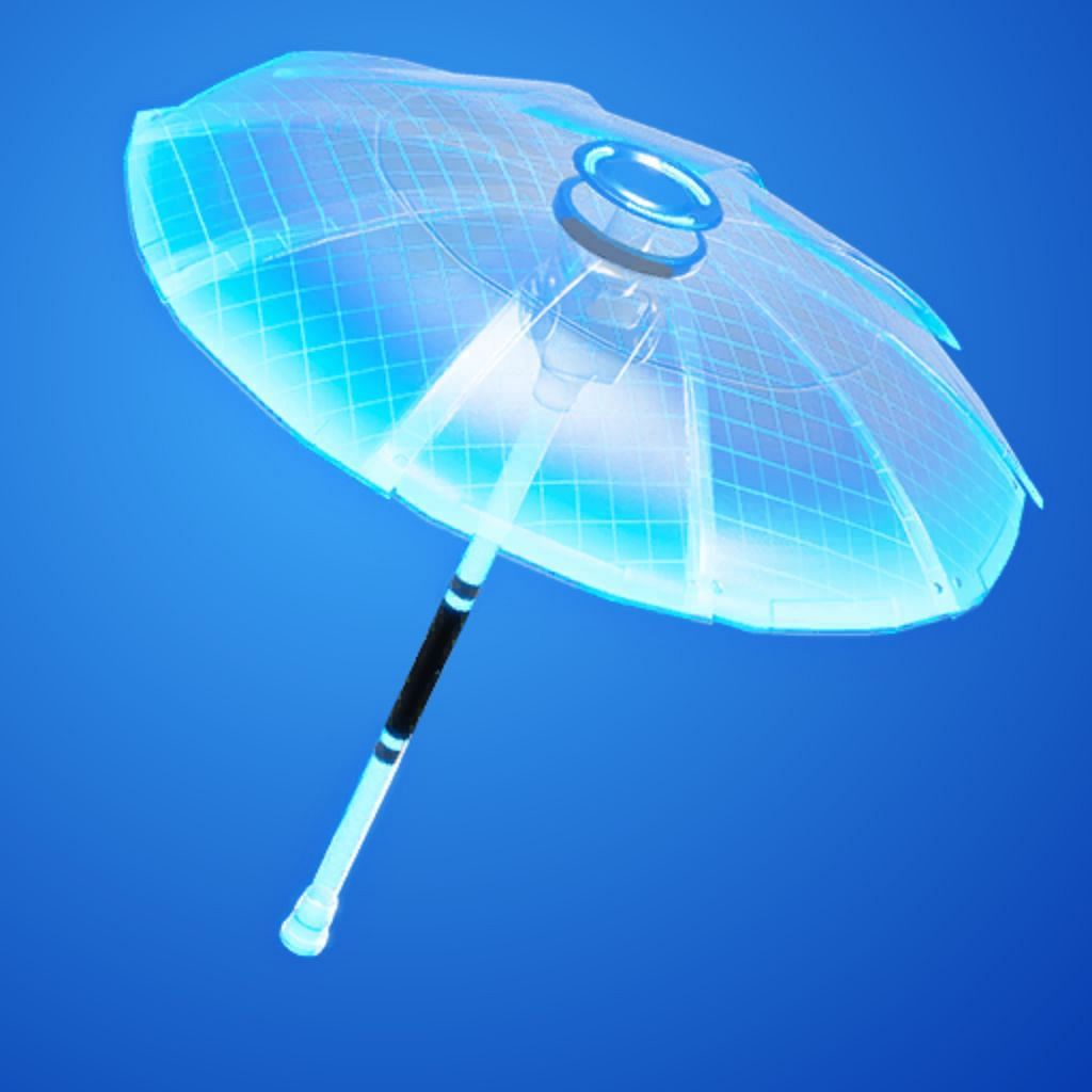 The holographic and futuristic look make this one of the best Fortnite Chapter 1 Gliders (Image via Epic Games)