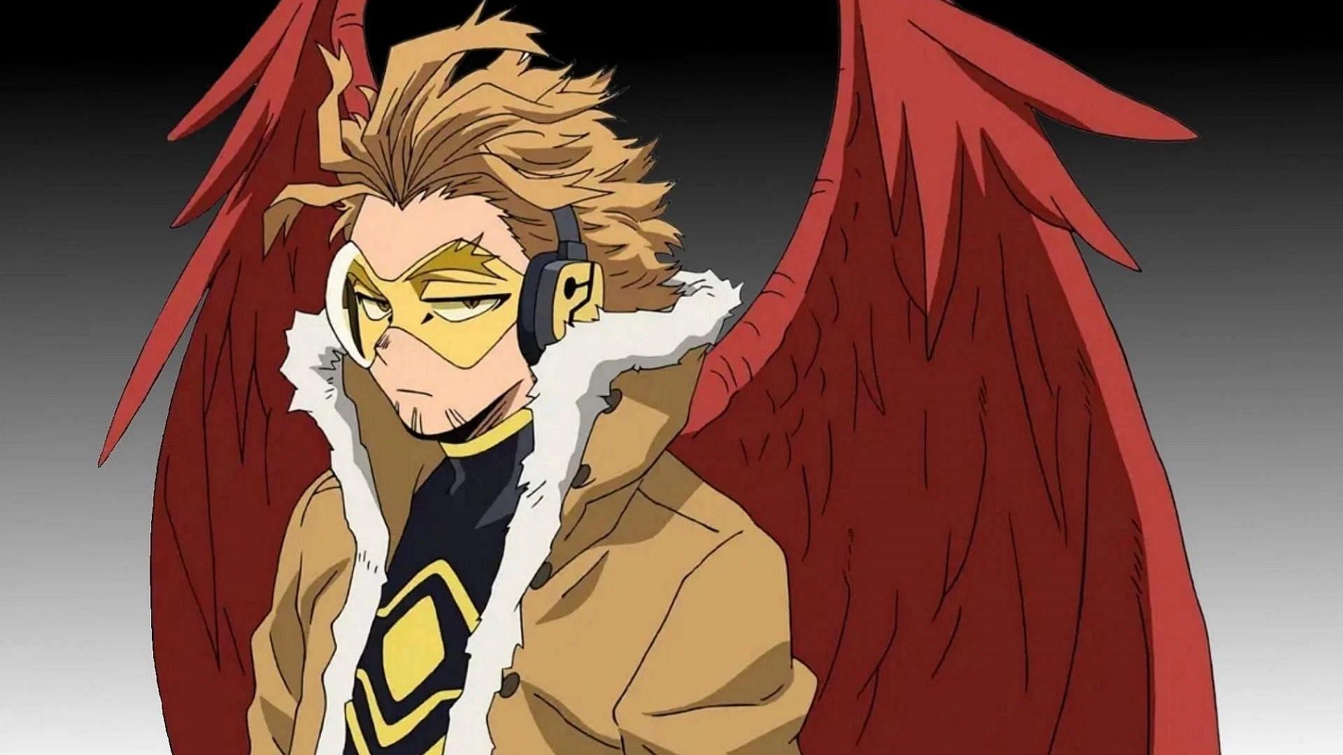 Hawks as shown in the anime (Image via Bones)