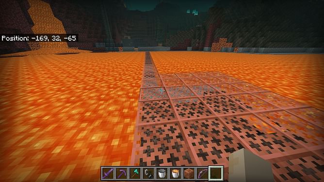 Minecraft Bedrock bug lets you see what's under lava using copper grates