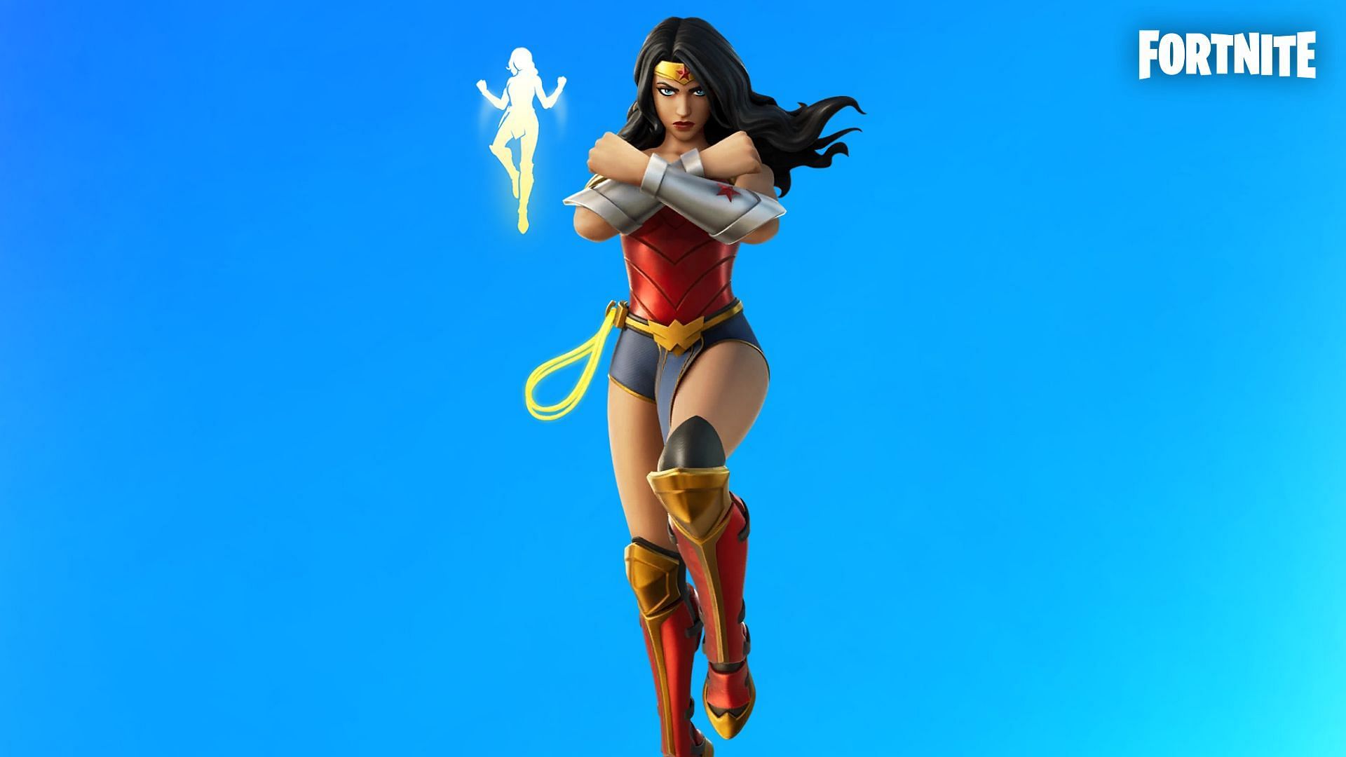 The Wonder Woman skin boasts the character&#039;s OG design (Image via Epic Games)