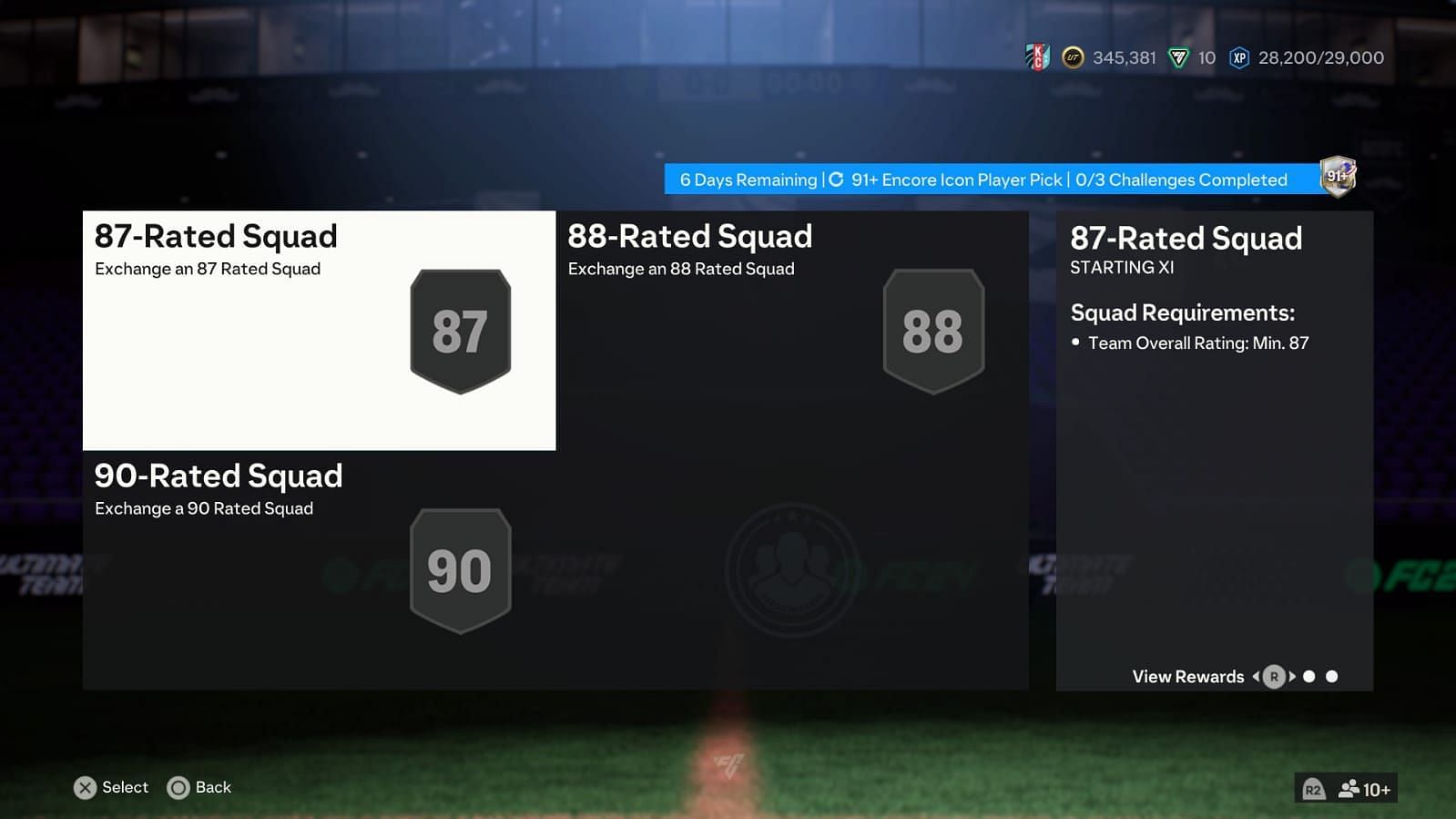 The SBC has three segments (Image via EA Sports)