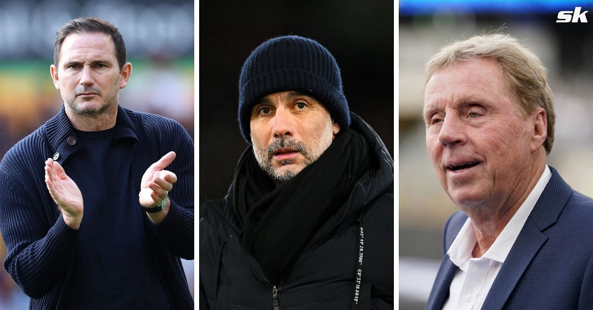Frank Lampard (left), Pep Guardiola, and Harry Redknapp