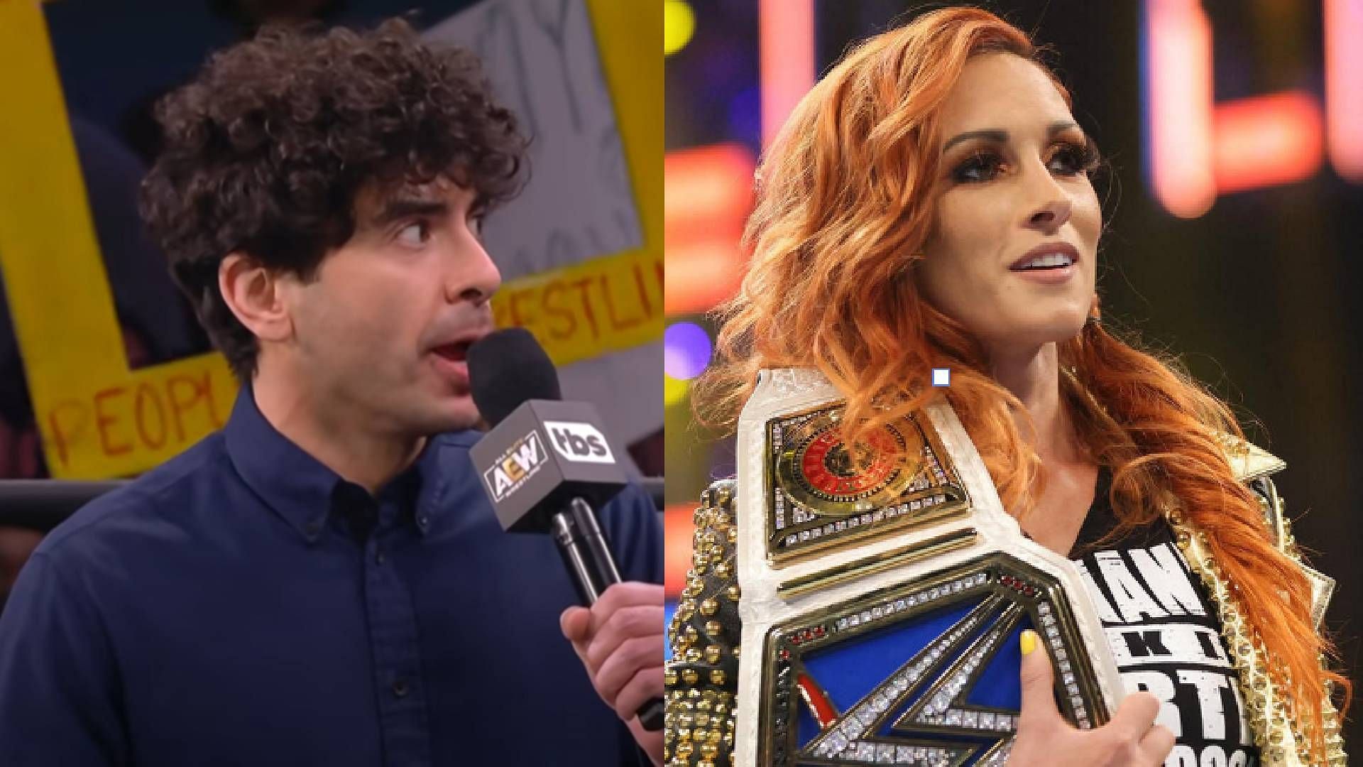 Tony Khan and Becky Lynch