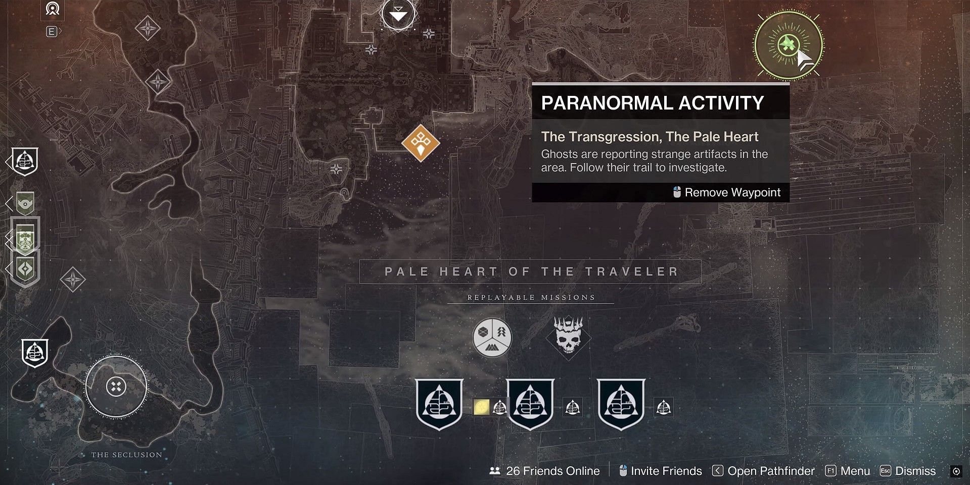 Transgression location for the Paranormal Activity in Destiny 2 (Image via Bungie)