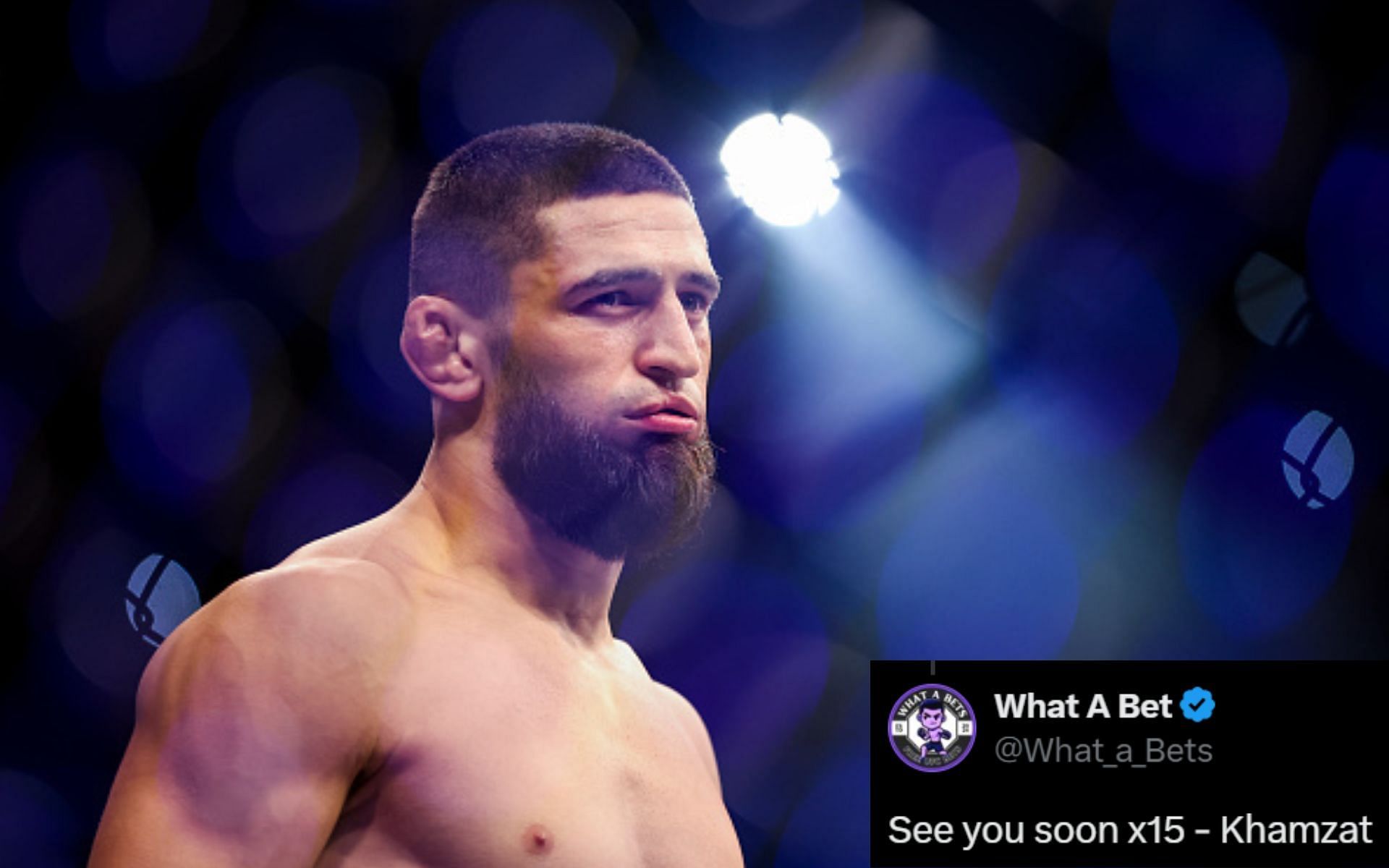 Khamzat Chimaev reveals that he will be back after pulling out of UFC Saudi Arabia [Image credits: Getty Images]