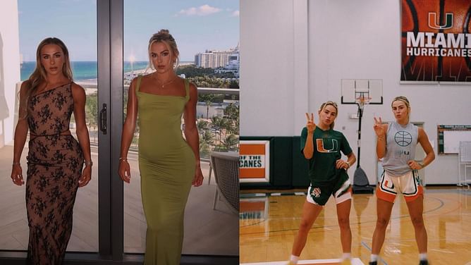 WATCH: Cavinder twins share warm photo dump from their Miami summer bash ahead of 2024-25 college basketball season