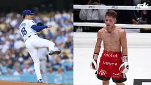 PHOTO: Dodgers pitcher Yoshinobu Yamamoto and Japanese boxer Naoya Inoue pose for a snap in NYC