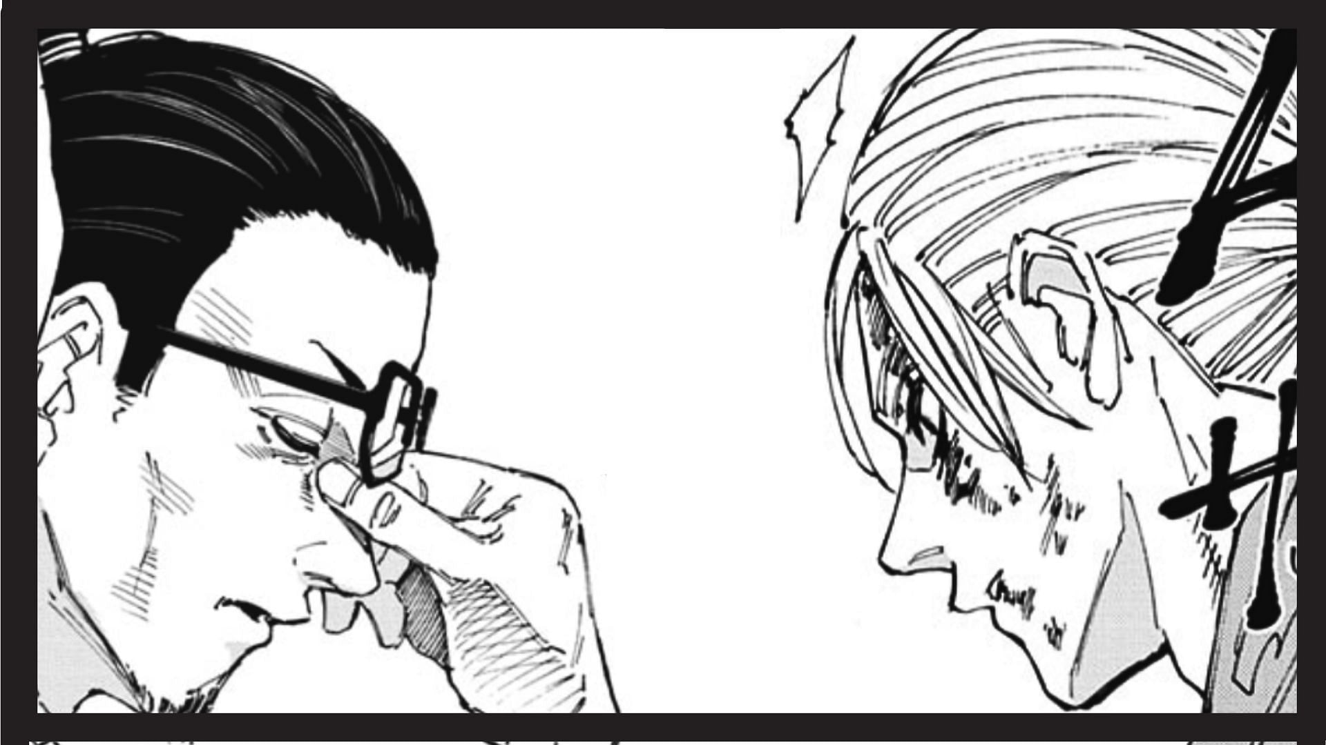 Oki and Sakamoto as seen in Sakamoto Days chapter 169 (Image via Yuto Suzuki/Shueisha)