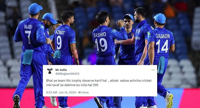 “Bhai ye team WC trophy deserve karti hai” - Fans react as Afghanistan beat PNG to qualify for the 2024 T20 World Cup Super 8