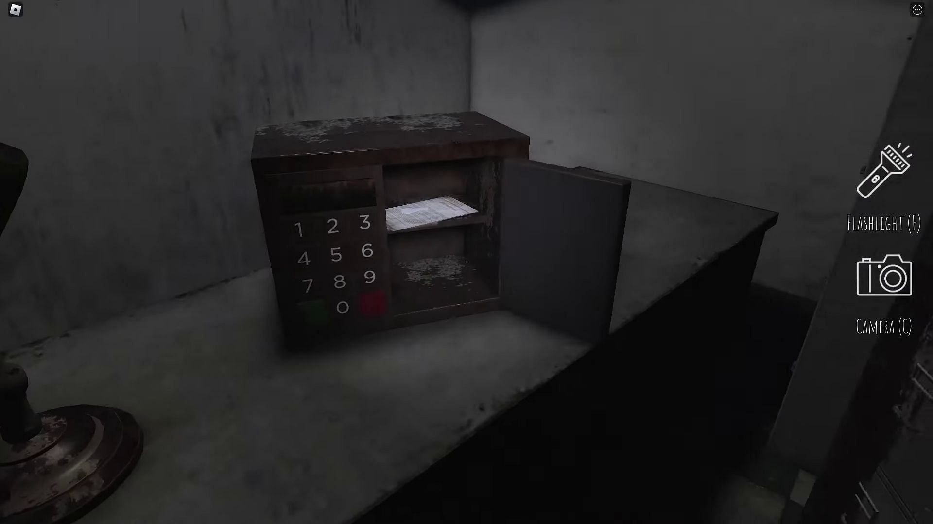 The Safe holds the Second Floor Key (Image via Roblox || Josh Plays on YouTube)