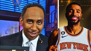 Watch: Ecstatic Stephen A. Smith whoops and cheers for Knicks after Mikal Bridges trade