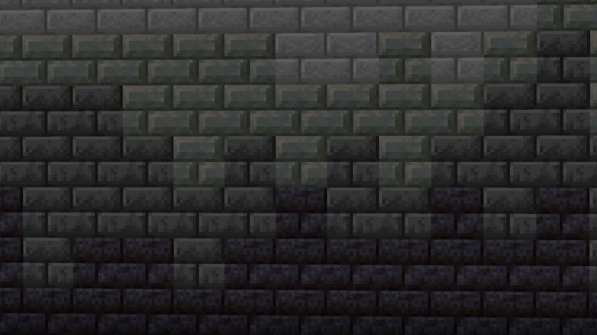 A stone wall with a light to dark gradient (Image via Mojang)