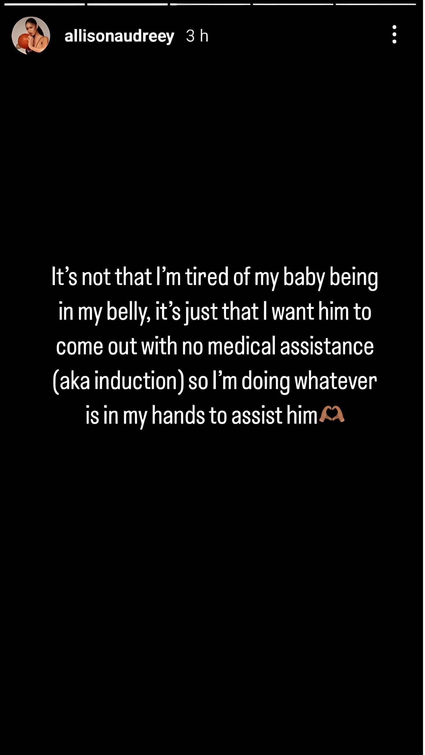 Jaden McDaniels' girlfriend Allison Audrey's Instagram story [Photo Credit: Allison Audrey IG handle]