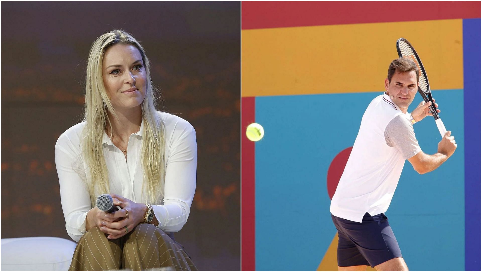 Lindsey Vonn and Roger Federer