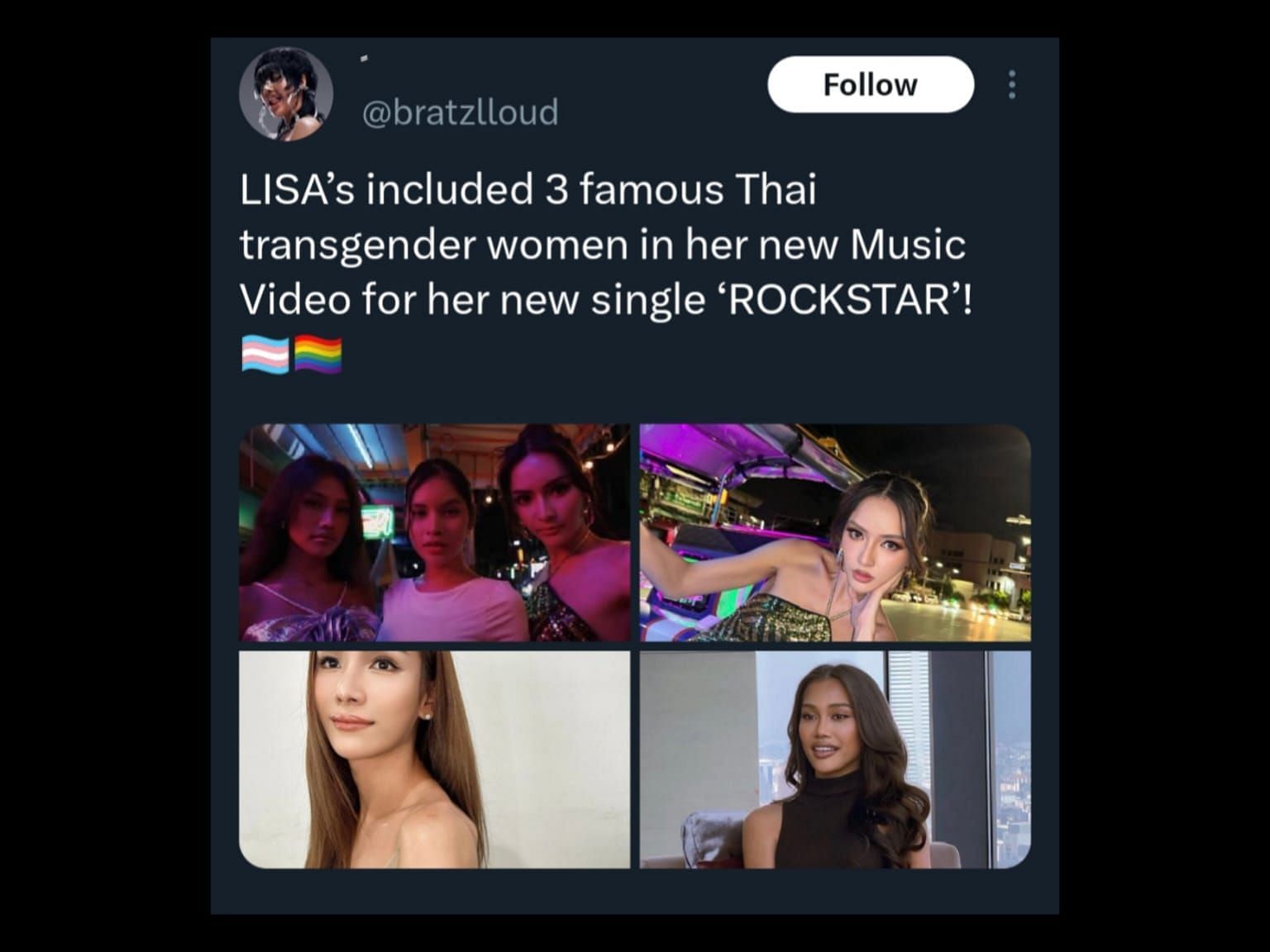 Lisa&#039;s inclusive casting for ROCKSTAR (Image via X)