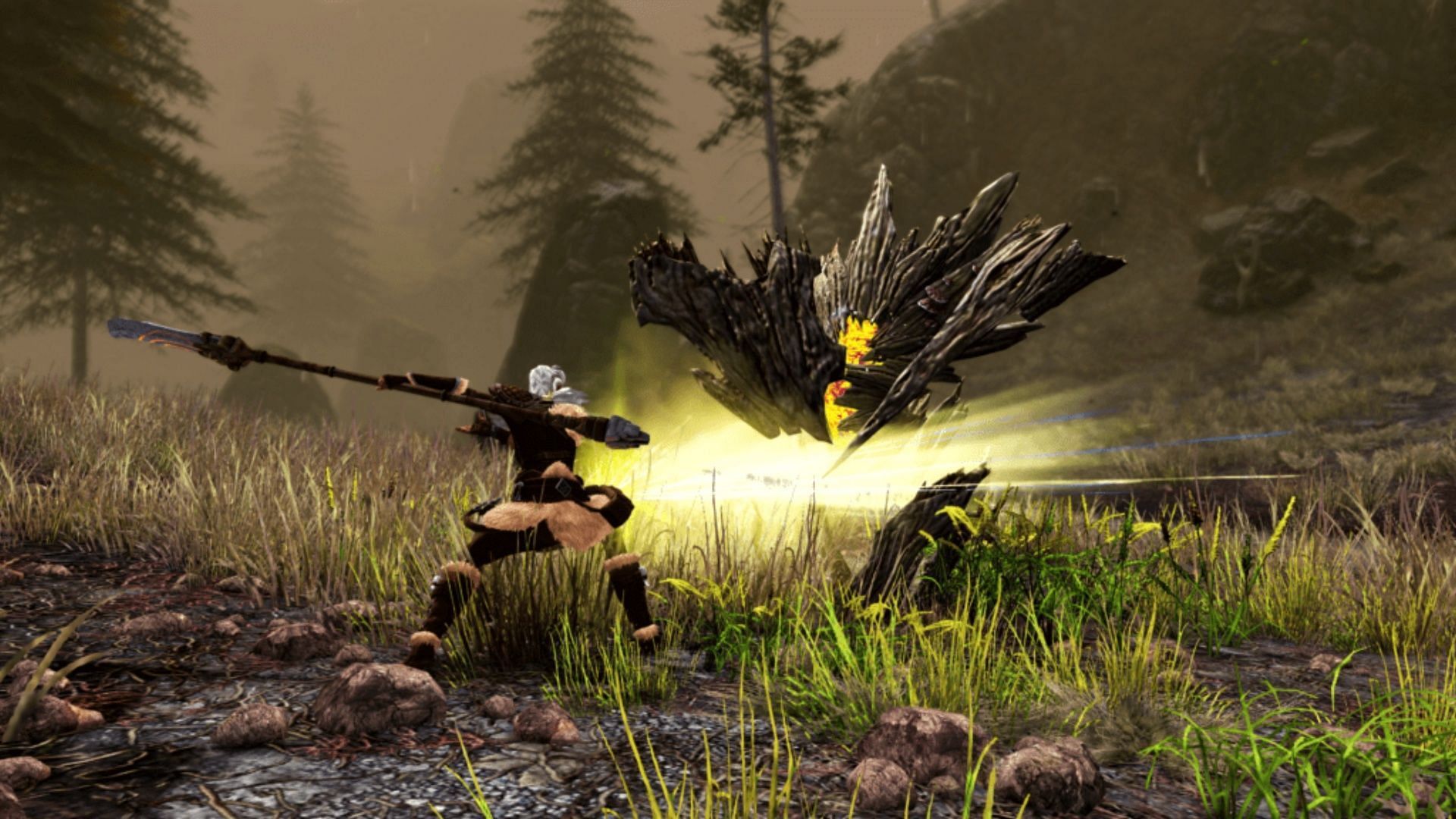 The new spear weapon looks like it will be a blast to use (Image via ArenaNet)