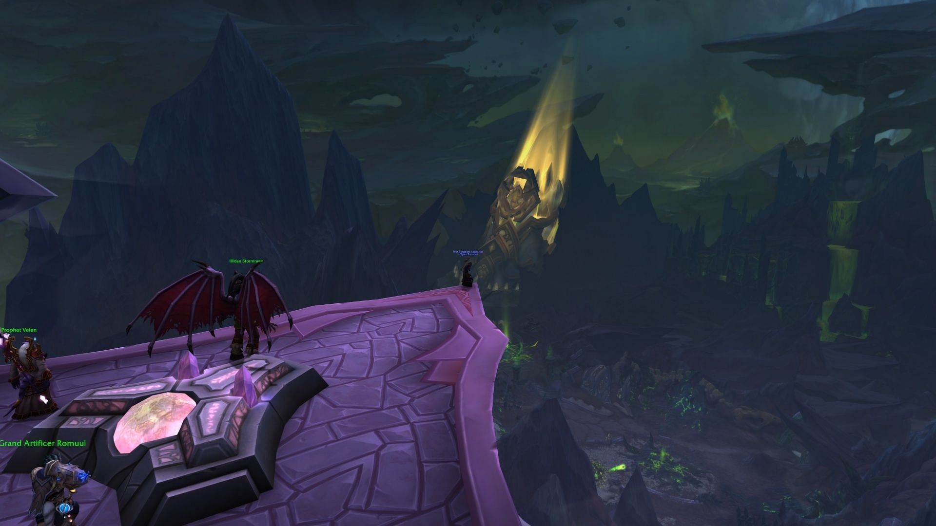 Behold, the devastated planet of Argus (Image via Blizzard Entertainment)