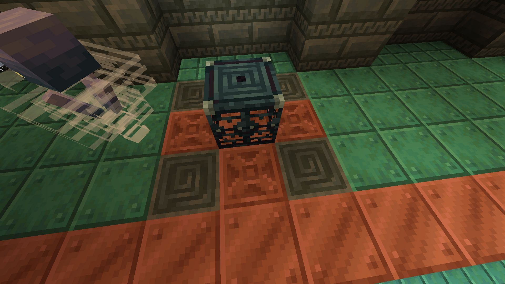 The trial spawner summons hostile mobs based on the number of players approaching the block. (Image via Mojang Studios)