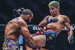 WATCH: Fabricio Andrade connects with the perfect knee strike down the gut of John Lineker in first world title meeting