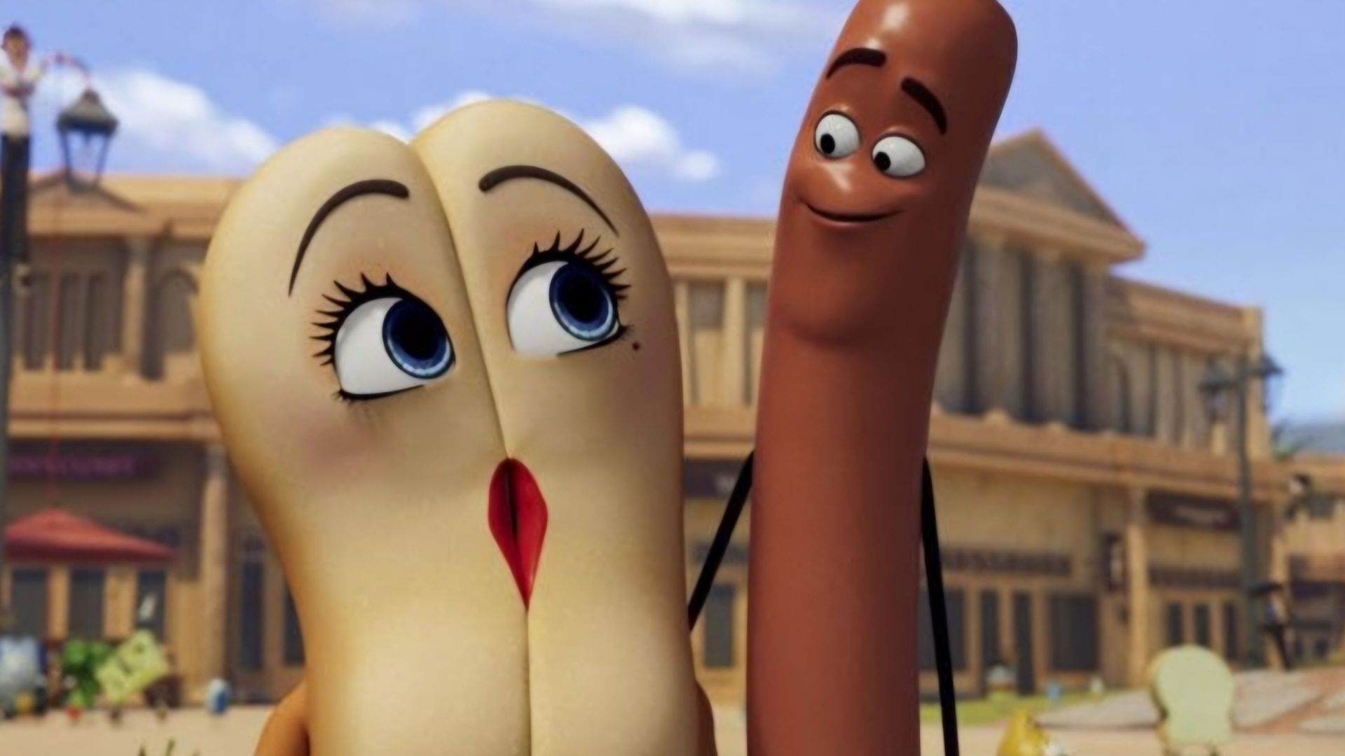 Frank and Brenda in Sausage Party: Foodtopia (via IMDb)