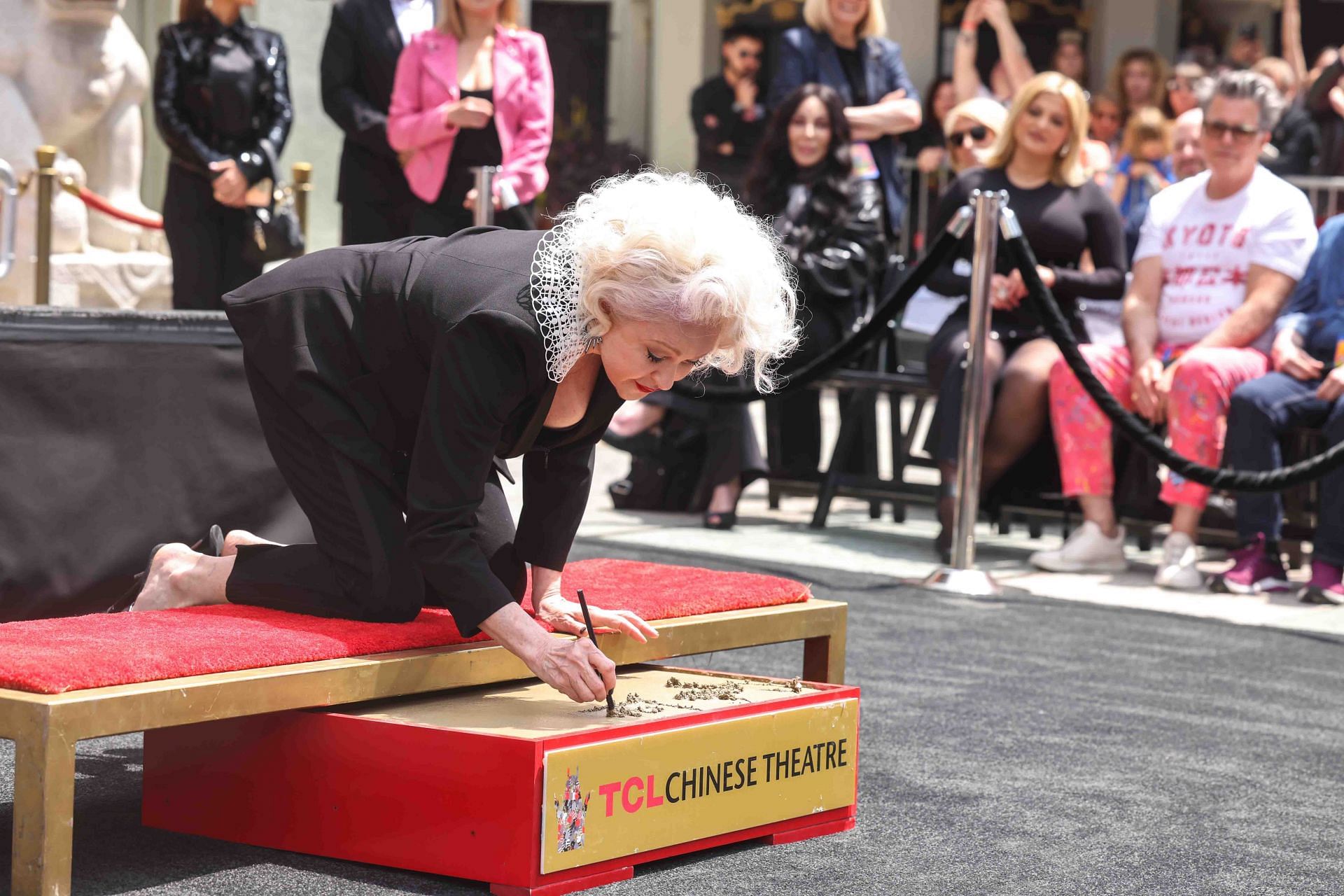 Cyndi Lauper TCL Chinese Theatre Hand &amp; Footprint Ceremony (Image via Getty)