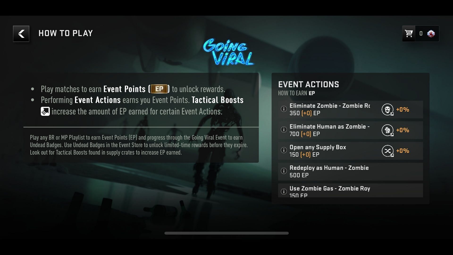 How to gather Event Points (Image via Activision)
