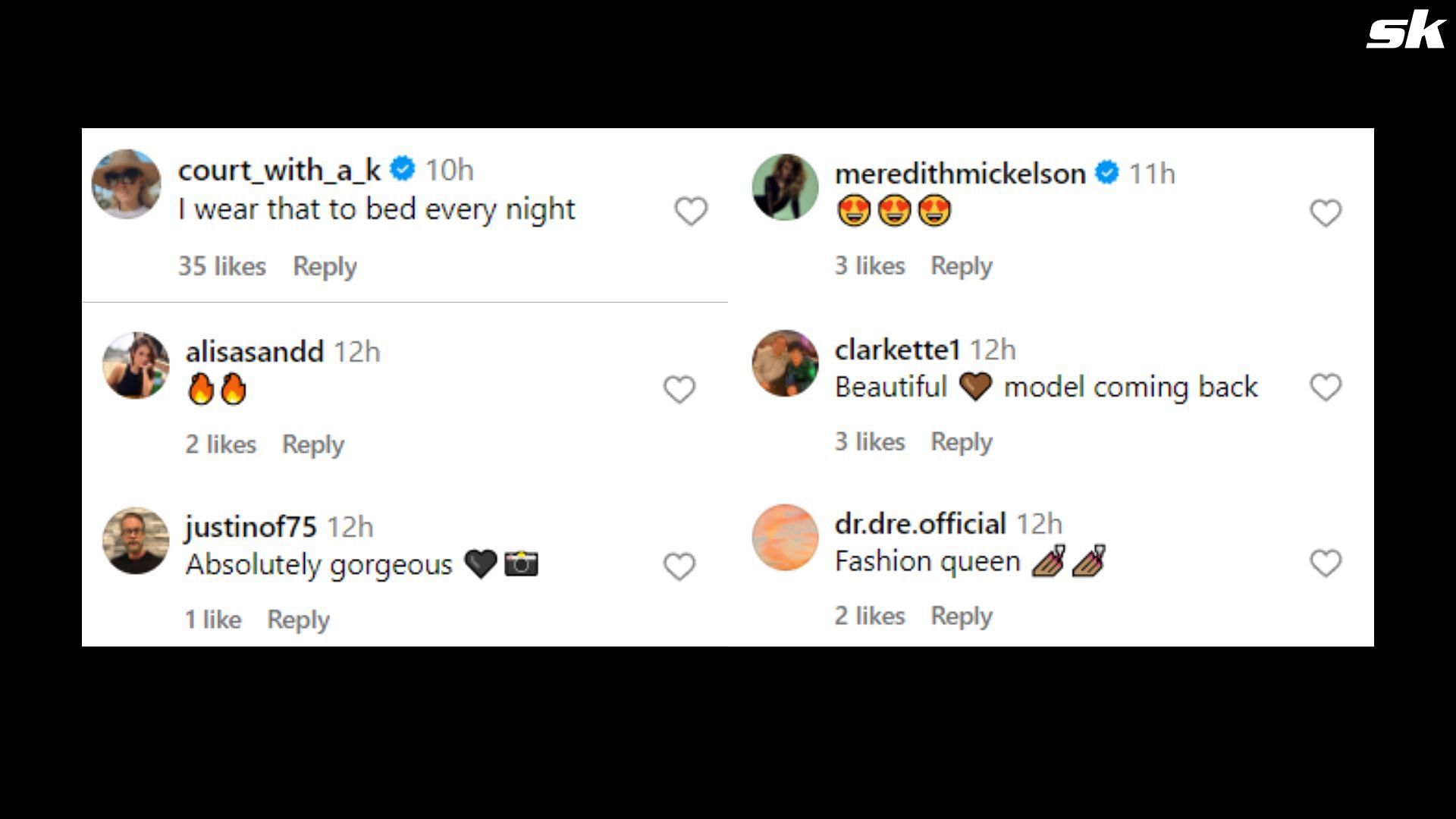 Screenshot of comments on Chase Carter&#039;s post from Instagram