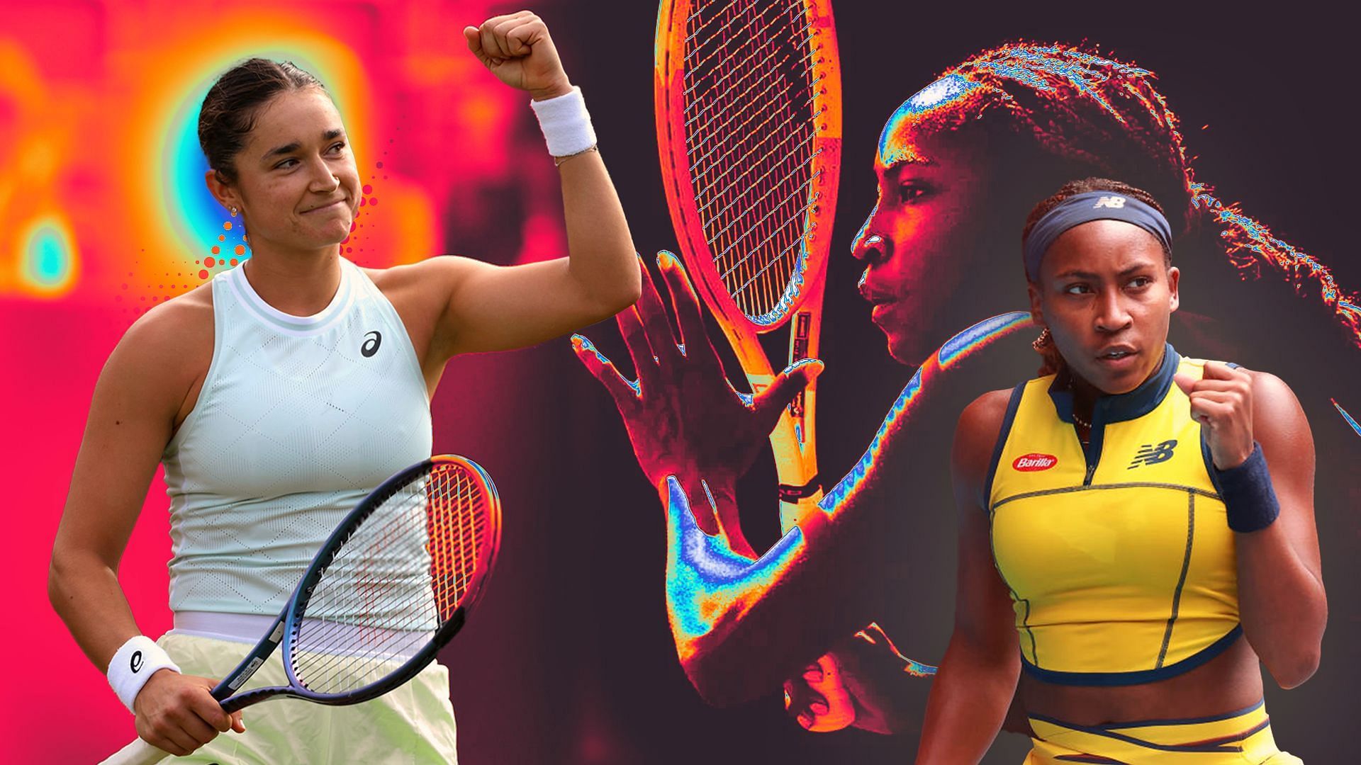 Caroline Dolehide and Coco Gauff will meet in the first round of the 2024 Wimbledon. (Photos: Getty)