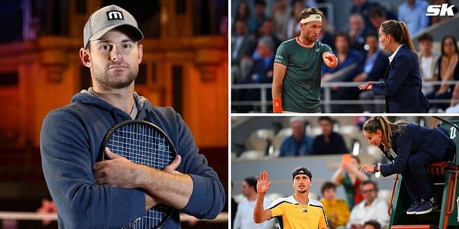 "Laughable" - Andy Roddick sides with Casper Ruud and Alexander Zverev amid disputes with umpire during French Open SF