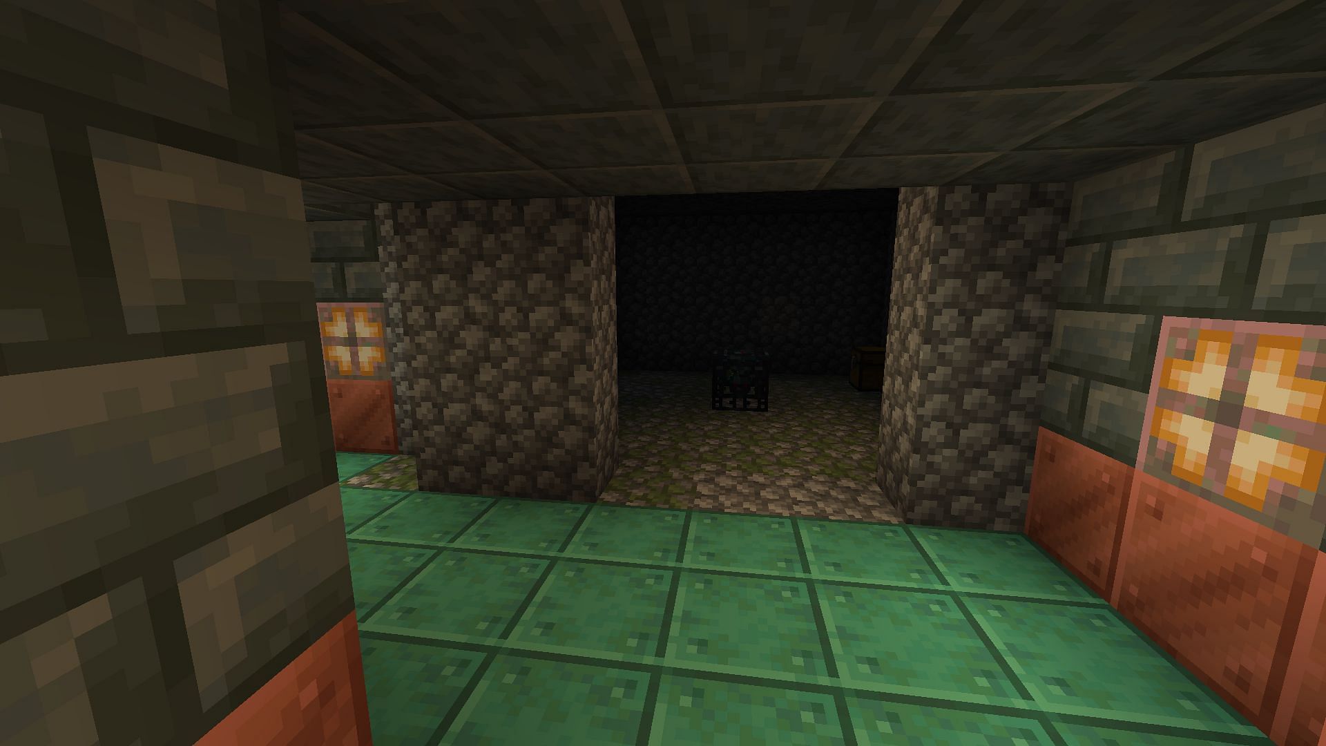 This monster room almost looks like an intentional part of the trial chamber (Image via Mojang)