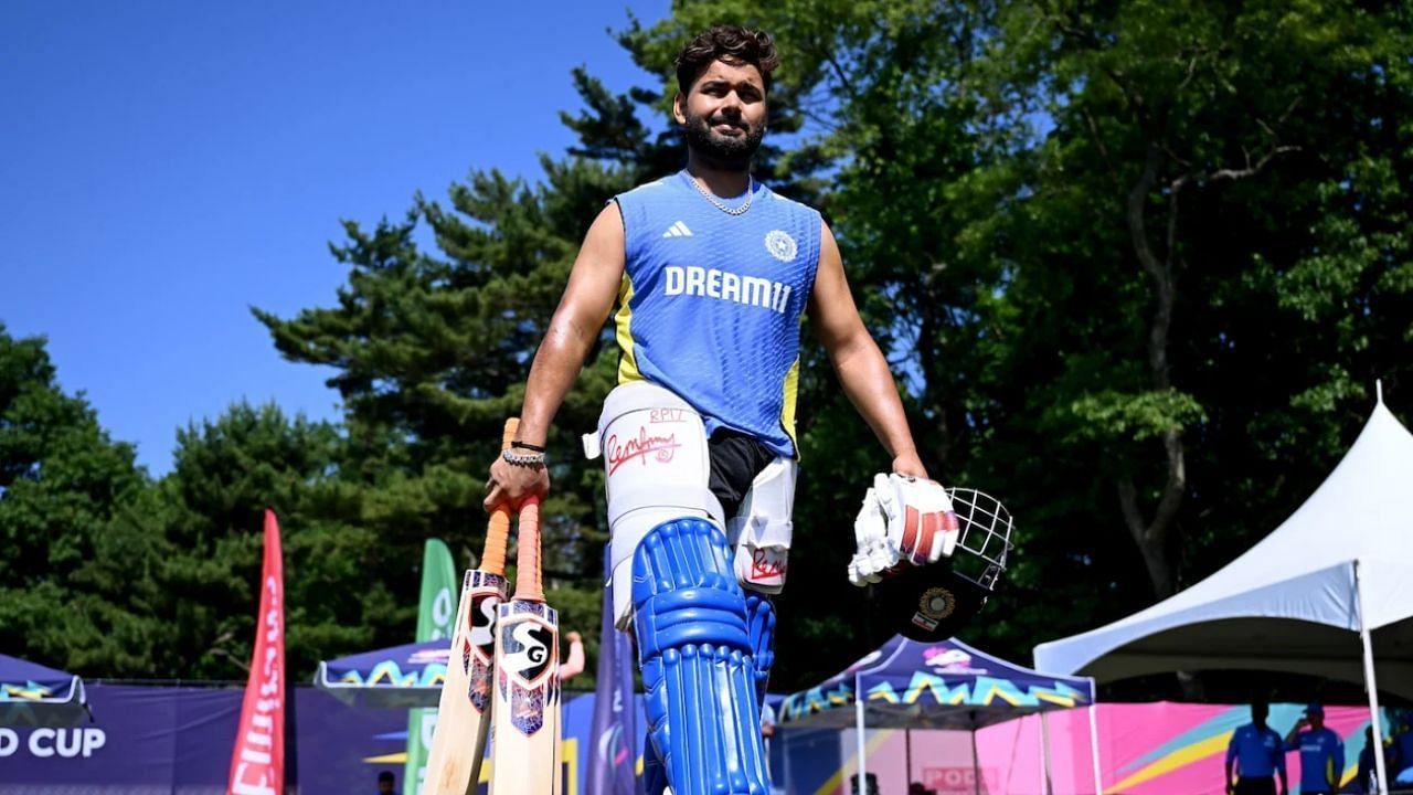 ऋषभ पंत प्रैक्टिस सेशन के दौरान (Photo: ICC)