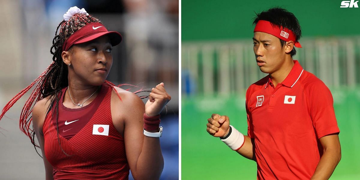 Naomi Osaka and Kei Nishikori (Source: Getty)