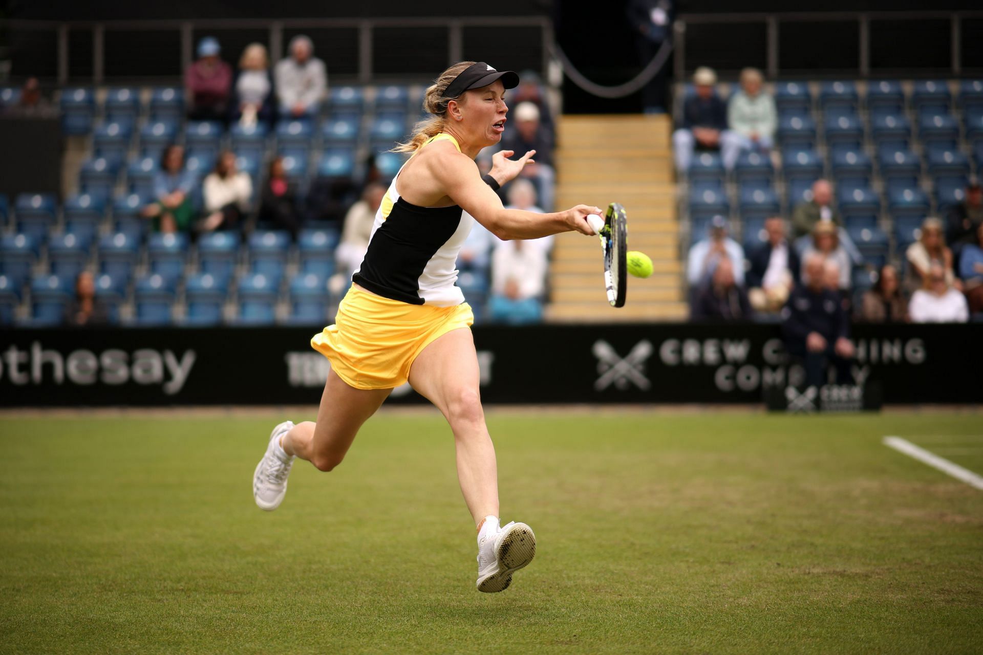 Caroline Wozniacki at the 2024 Rothesay Classic. (Photo: Getty)