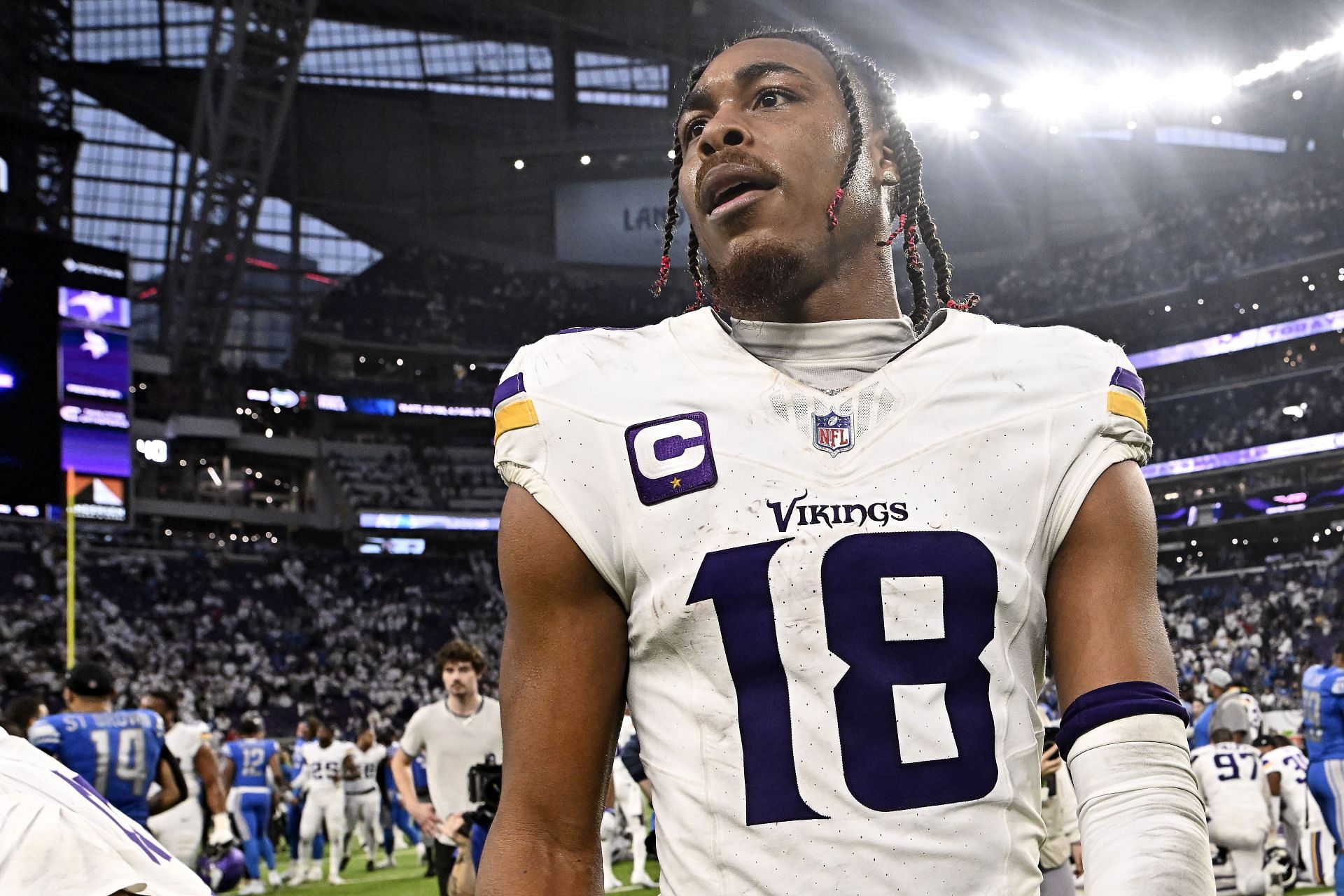 Justin Jefferson at Detroit Lions vs. Minnesota Vikings