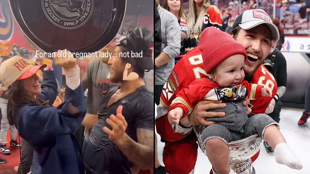 Ryian Montour lifts the Stanley Cup