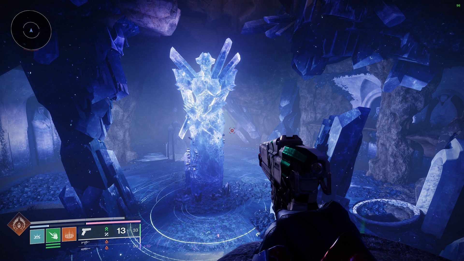 Savathun&#039;s statue in the Pale Heart of Destiny 2 (Image via Bungie)