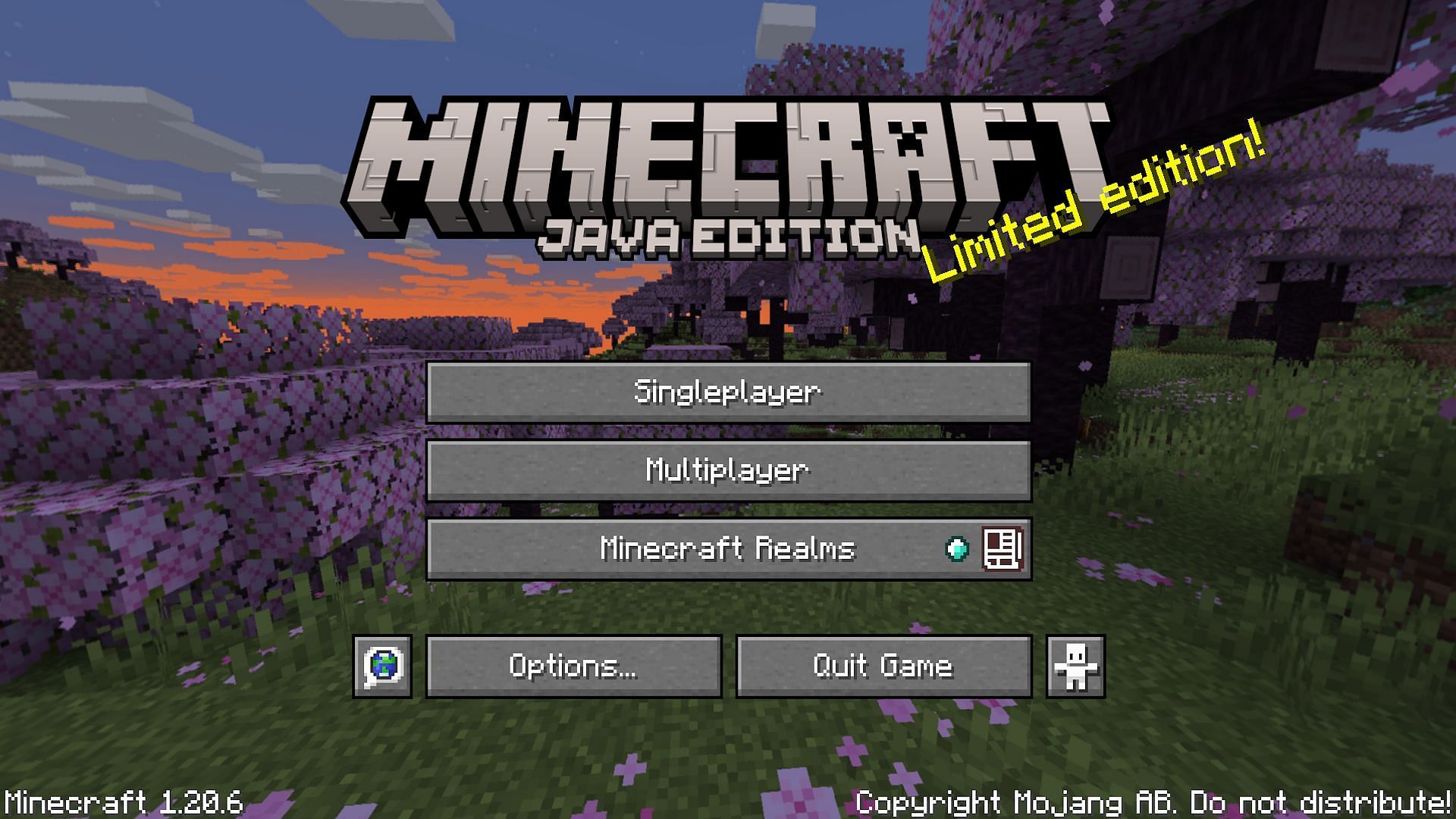 The Java Edition title screen (Image via Mojang)