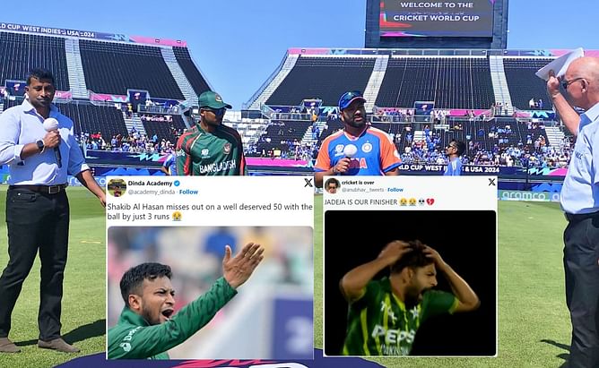 "Rohit & Dravid searching Rinku Singh in Barbados Streets after Shivam Dube heroics"- Top 10 funny memes after 1st innings of IND vs BAN practice game