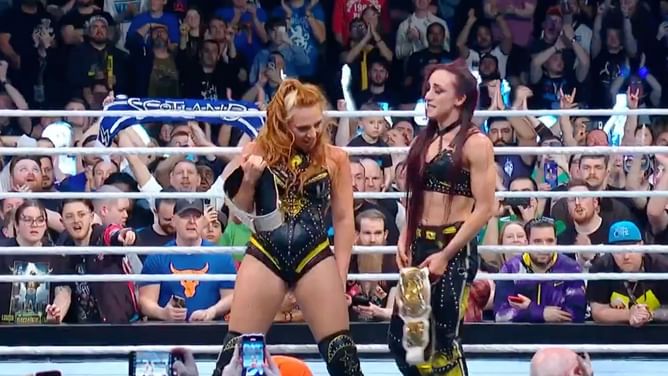 New WWE champions forced by referee to return to the ring after Clash at the Castle win