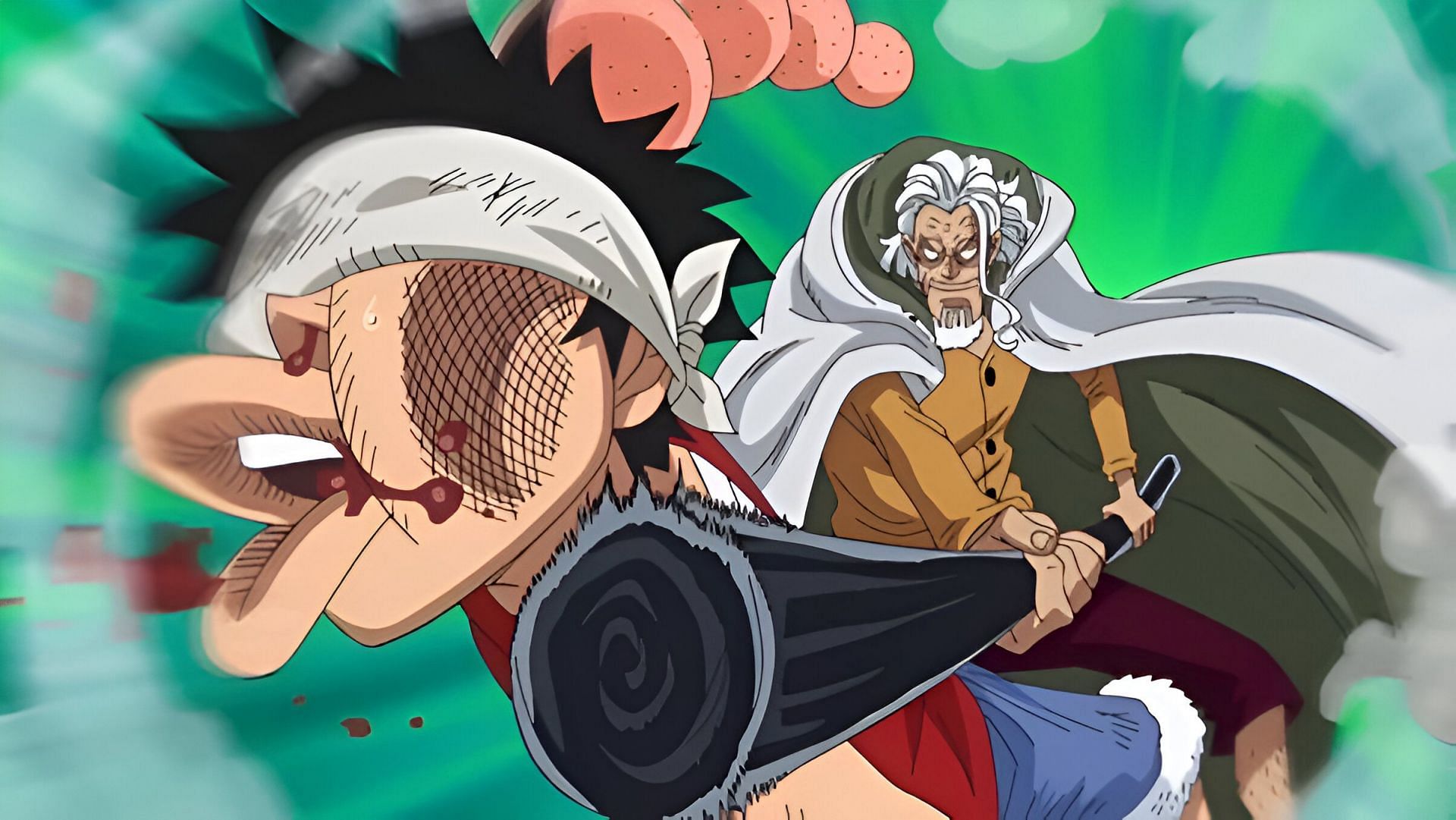 Luffy and Rayleigh as seen during the timeskip (Image via Toei Animation)