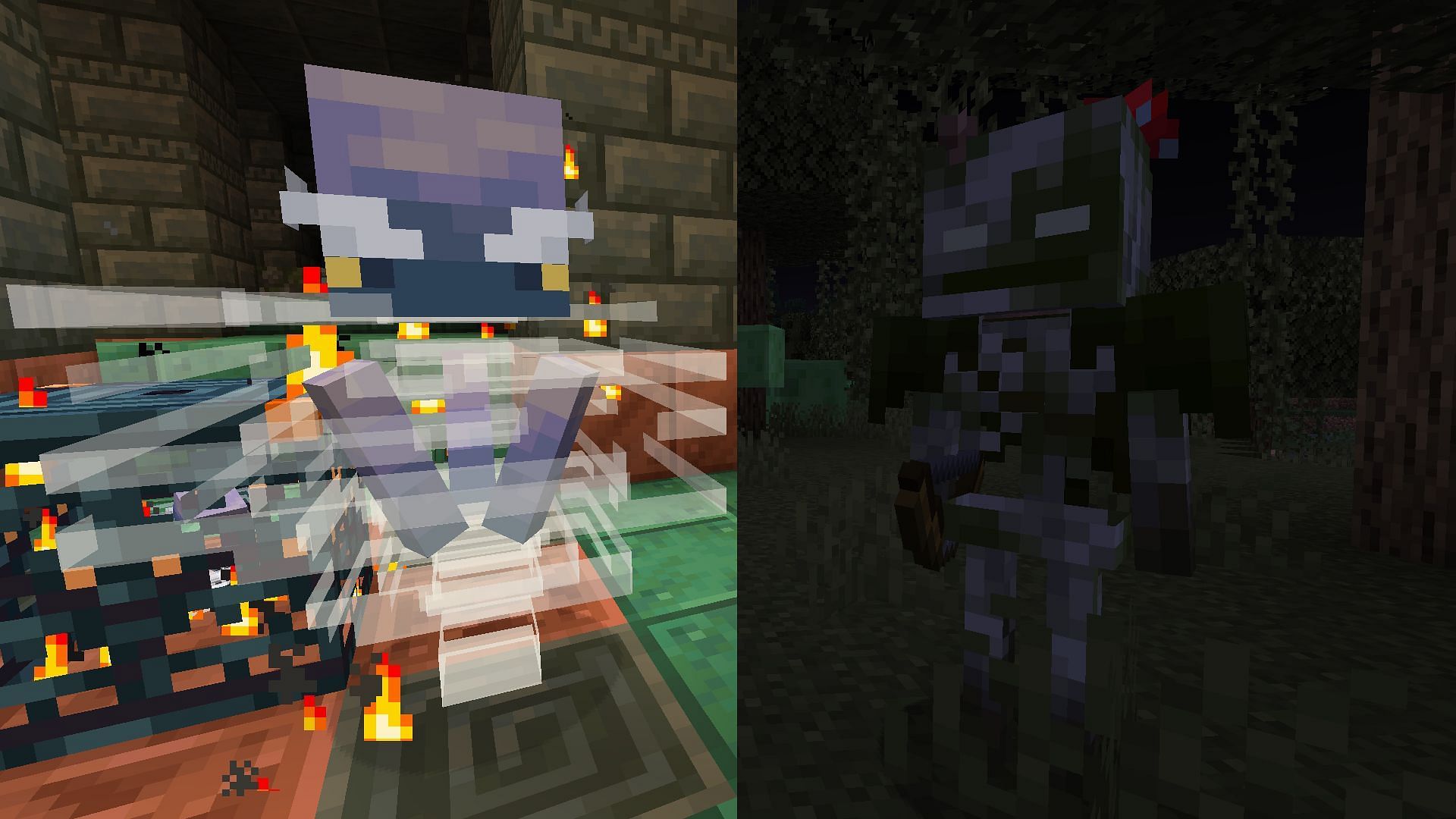 Minecraft Tricky Trials is adding two new mobs: The breeze and the bogged (Image via Mojang)